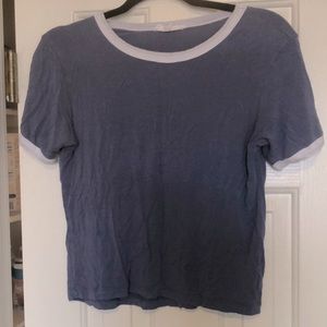 Blue crop top